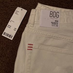 BDG Mom Style White Jeans